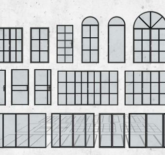 现代室内玻璃门卧室门推拉门平开门